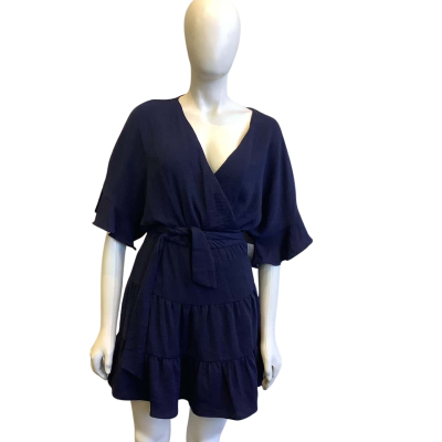 BNWT Tussah Women's Size 14 Carmel Mini Dress Navy Blue 
