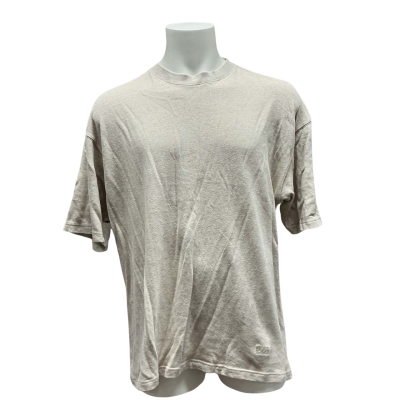 Boss Hugo Boss Mens Cotton/ Linen Blend Size L Short Sleeve Shirt Beige 