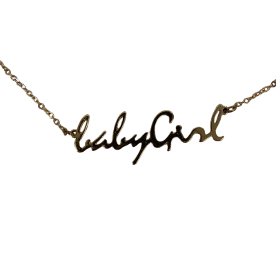  Womens Necklace Gold Plate - Baby Girl