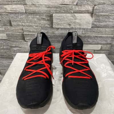 Under Armour Mens Size 14 Sneakers Black/ Orange 