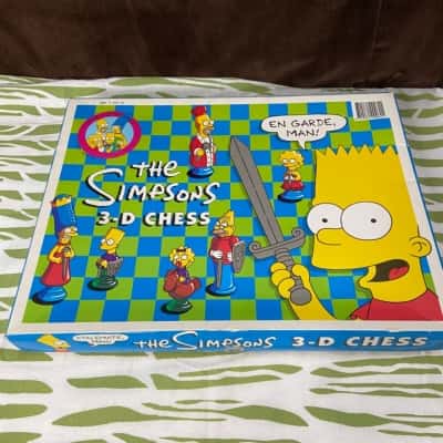 The Simpsons 3-D Chess game, complete 1992(s) - Used Very Good