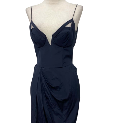 Zimmermann Women,s  Size 0 Navy Blue 100% SILK