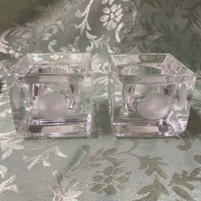 Vera Wang Crystal Candle Holders