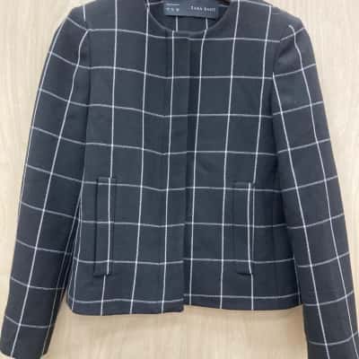 Womens  Size S Cropped Jacket Black  