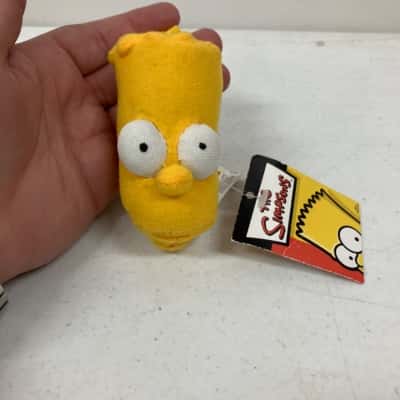 The Simpsons Bart Simpson Plush Key Chain BNWT