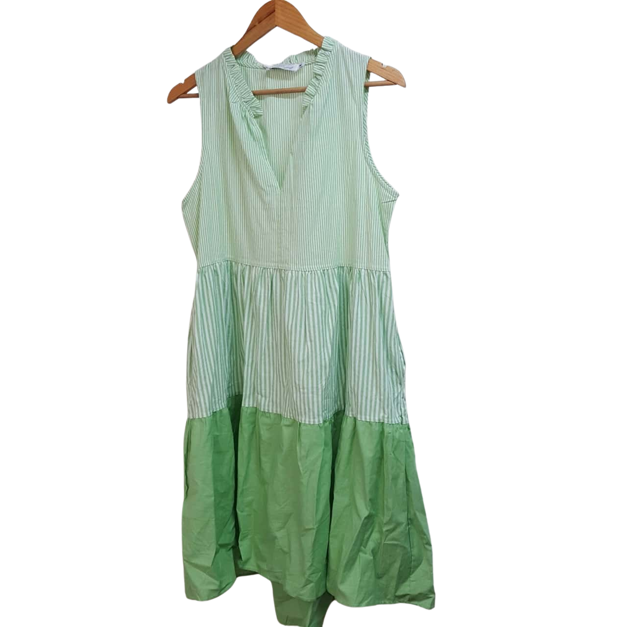 Petal + Pup Womens Size M Mini Dress Green / Pattern