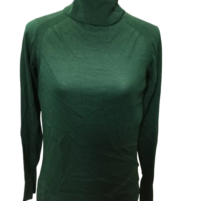 Trenery Womens  Size XS Turtleneck Jumper Green 