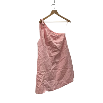 Calli Womens  Size 12 Pink Linen Mini Dress