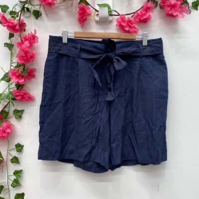 Katies Womens Shorts Size 14 Navy Blue 