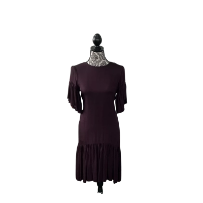 Veronika Maine Womens  Size 10.5 Casual Dress / Midi Dress / Short Sleeve Dress  Purple 