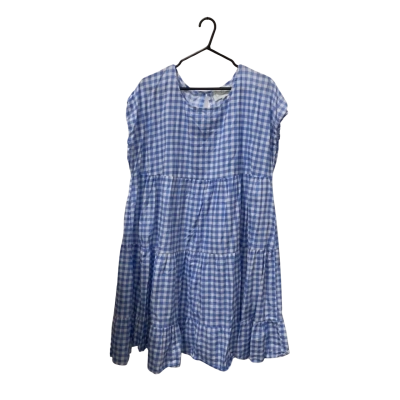 One Summer Blue Checkered Dress Size 18 
