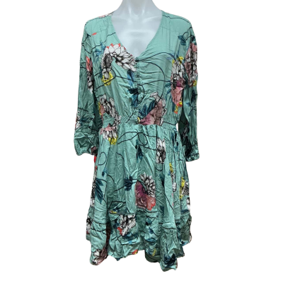 Jaase Womens Size 16 Casual Dress Floral / Multicoloured 