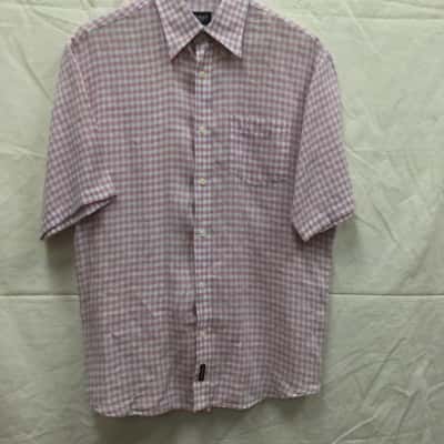 Gazman Mens Size M Checked Linen Shirt