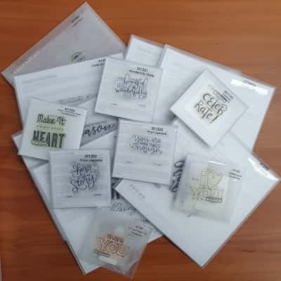 Close To My Heart Acrylic Stamp Sets In Storage Case