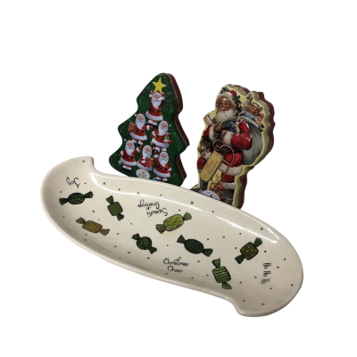Christmas Serving Dish by Mels, 2 x Christmas Tins