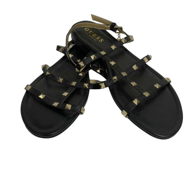 Guess Womens  Size 8 Sandals Black  / Gold 