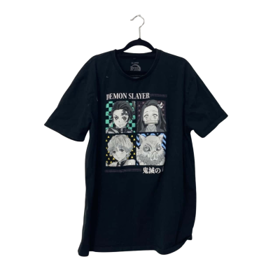 Demon Slayer Mens Top Size XXL Black  