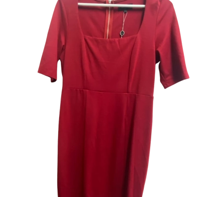 Oxford Womens Short Sleeve red dress  Size 14