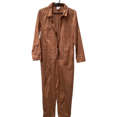 ICHI- Womens  Size 38 Boiler Suit Brown with zipfront 