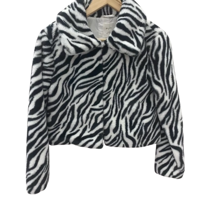 Supré Womens  Size XXS Cropped Jacket Black  / White 