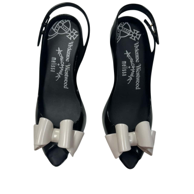 Vivienne Westwood/Melissa Womens Size 7US Black / White PLEASE READ DESCRIPTION BEFORE PURCHASE!