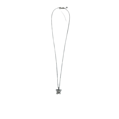 Fine 925 Sterling Silver Necklace with Dainty Butterfly Pendant with CZ in the Wings (23cm) #butterflynecklace #sterlingsilver #daintyjewellery