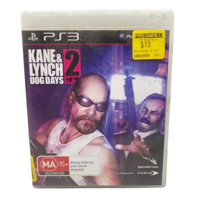 PS3 Kane & Lynch 2 Dog Days