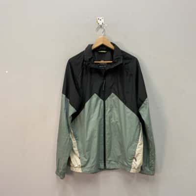 Kathmandu Mens  Size M Lightweight Windproof Jacket Beige / Black  / Green 