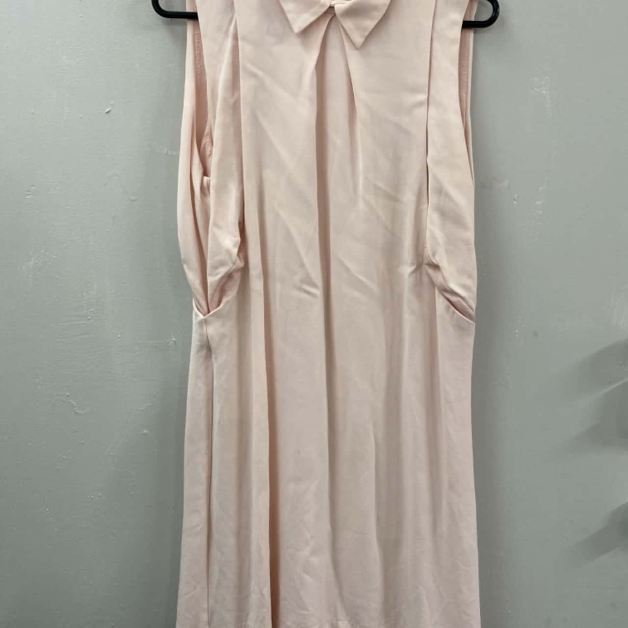 Robe De Soirée Virgo Taille 14 - Couleur Rose Irisé - Manches Longues évasées - Occasion Très Bon état