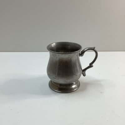 Crown & Rose Cast Pewter Tankard