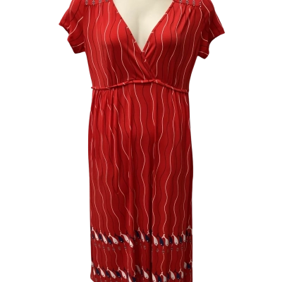 Leona Edmiston Womens  Size 2 Maxi Dress Red 