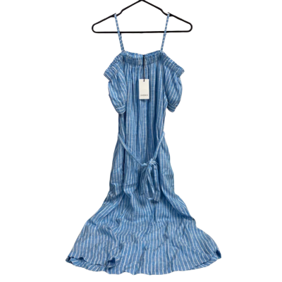 Womens Jeanswest blue and white striped dress size 10 New