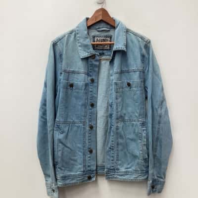 Afends Denim Overshirt - Size 8