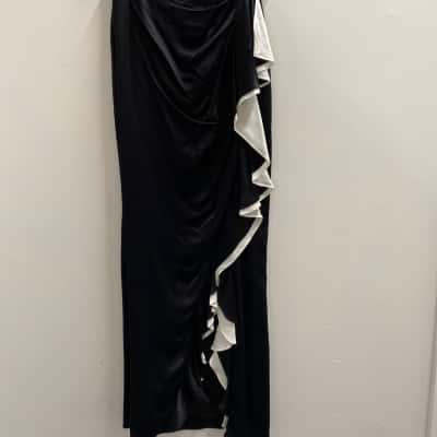 Sass & Bide Womens  Size 8 Midi Skirt Black  / White 