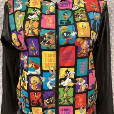 Looney Tunes Reversible - Unisex, One Size, Bomber Jacket - Multicoloured 