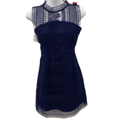 Bardot Junior Womens  Size 12 Cocktail Dress Navy Blue 