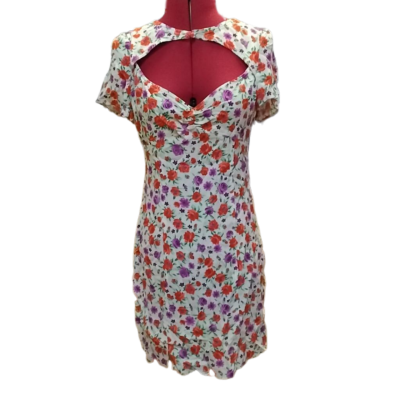 Bershka Womens  Size M Mini Dress Multicoloured / Red 