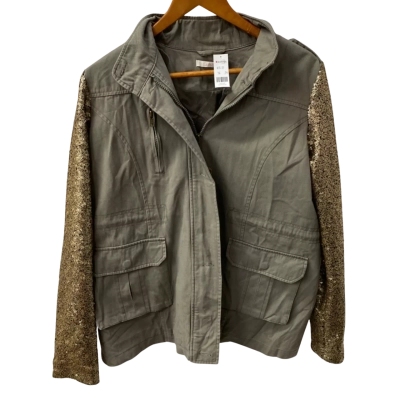 Sass Mens  Size 14 Blazer Gold / Green / Khaki 