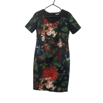 Womens Teaberry  Size 10 Floral Dress Black  / Floral / Green / Red / White 