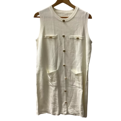  Womens  Size 10 Cream long line vest G