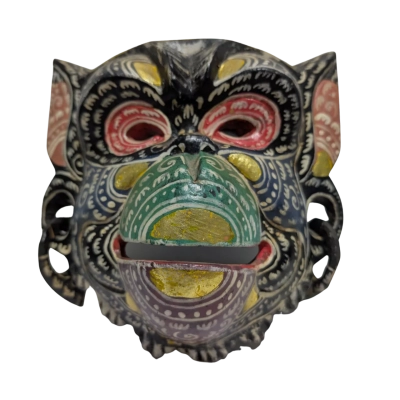 Hand carved wooden Monkey mask. 