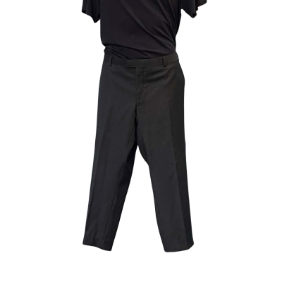 Peter Jackson Mens  Size 38 Straight Leg Pants / Suit Pants Black  / Grey / Pinstriped 