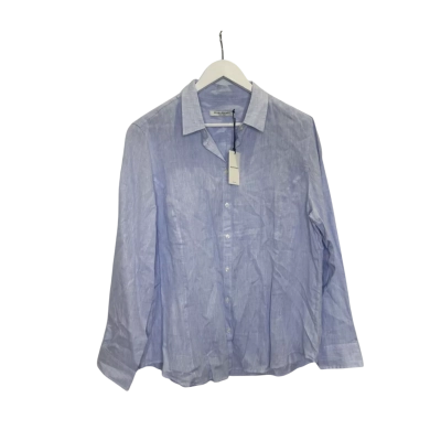 Sportscraft Womens  Size 18 Button Up Top / Long Sleeve Shirt Blue 