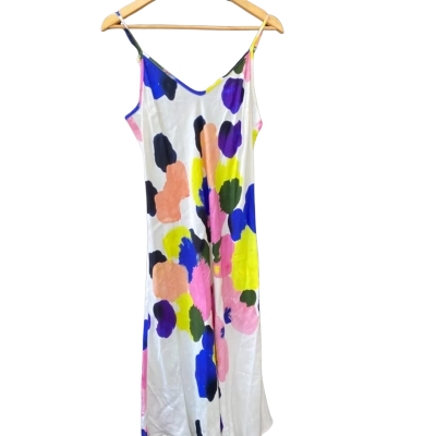 Gorman Size 12 Off White/ Multicoloured Slip Dress