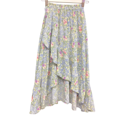 Little Auguste  Girls  Size 7-8 Skirt Blue / Floral 
