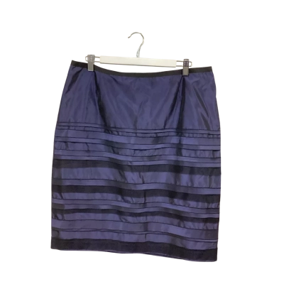 Anthea Crawford Australia Metallic Purple Formal Skirt Size 14