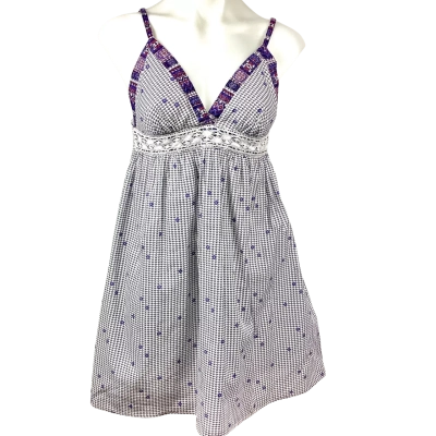 Miss Shop Womens Mini Dress Blue / White Size 12 