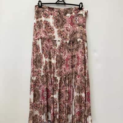  Witchery Limited Edition Size 16 Midi Skirt Multicoloured 