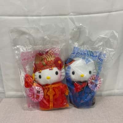 Hello Kitty &Dear Daniel Mc Donald’s Chinese Wedding Couple Plush Toys