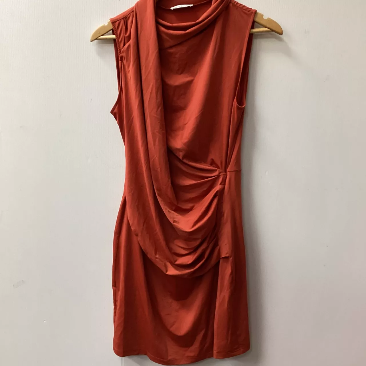 sass and bide orange dress Sass & Bide Past Lives Cowl Neck Midi Dress Orange Size 10